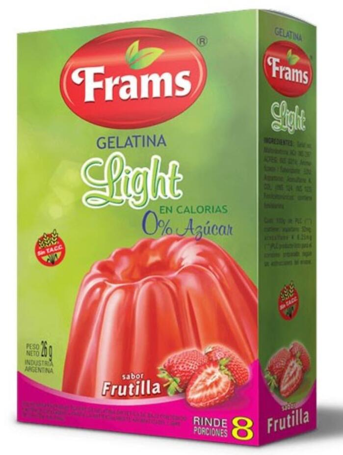 Gelatina Frutilla x 26 gr Frams