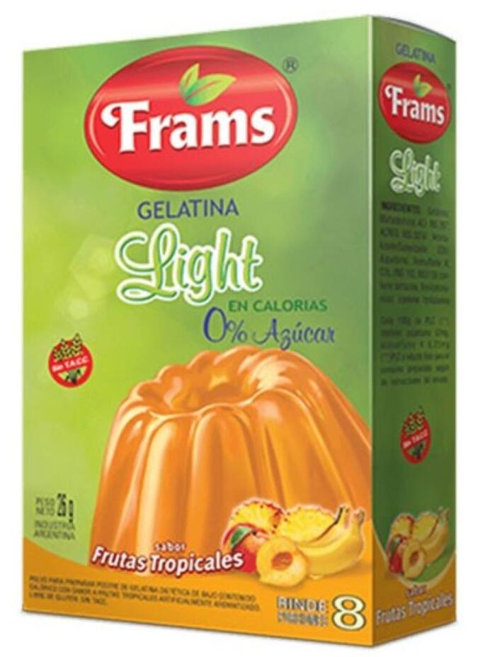 Gelatina Frutos Tropicales x 26 gr Frams