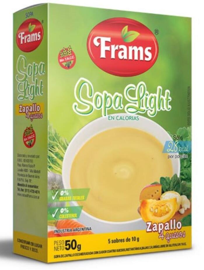 Sopa 4 Quesos x 50 gr Frams