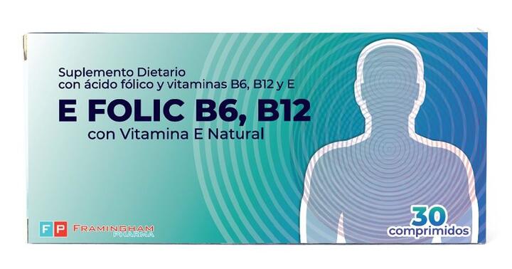 E Folic  B6  B12 x 30 comp = Framingham