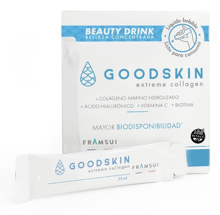 Goodskin - Colageno+Acido Hialuronico+Vitamina C+Biotina x 15 sob x 25 ml = Framingham