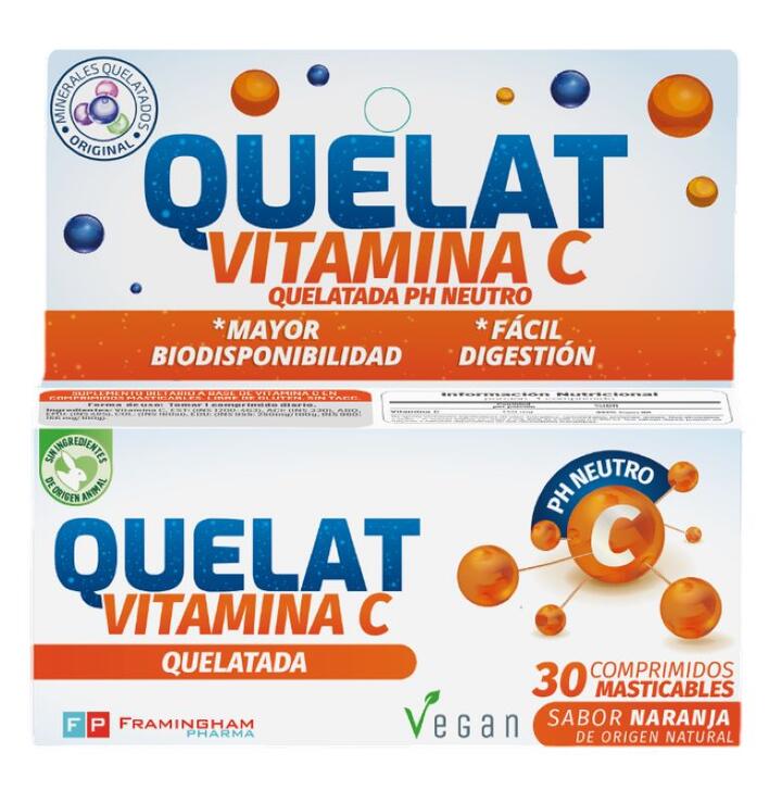 Quelat Vitamina C x 30 comp Megalabs