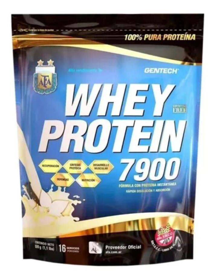 Whey Protein 7900 Frutilla x 500 gr = Gentech