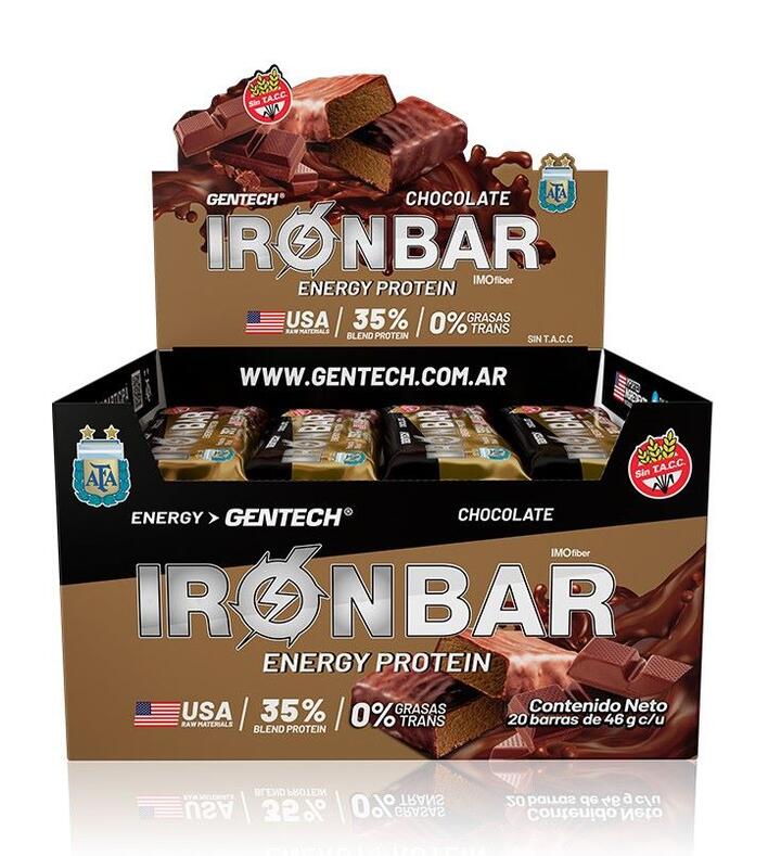 Iron Bar Chocolate x 20 unid = Gentech