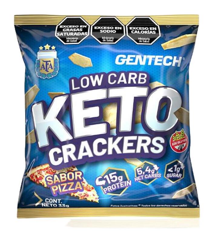 Cracker Low Carb Pizza Keto x 33 gr = Gentech