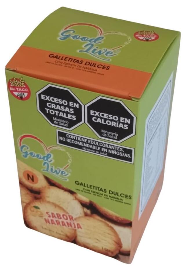 Galletitas Naranja Con Stevia x 150 gr Good Live