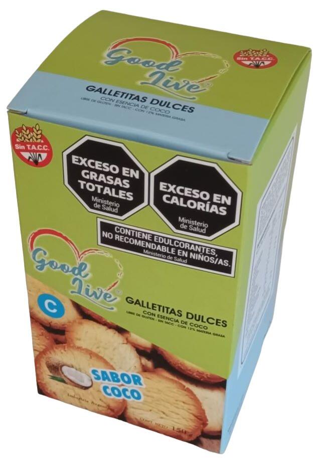 Galletitas Coco Con Stevia x 150 gr Good Live