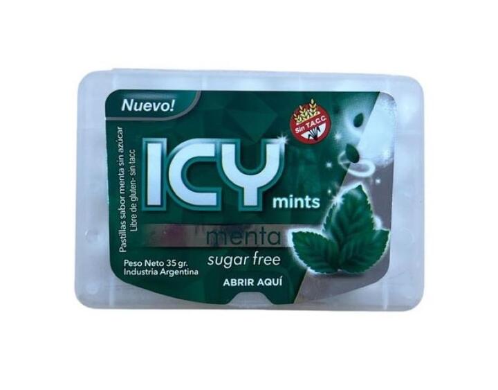 Caramenlos de Menta Sin Azúcar x 35 gr = Icy