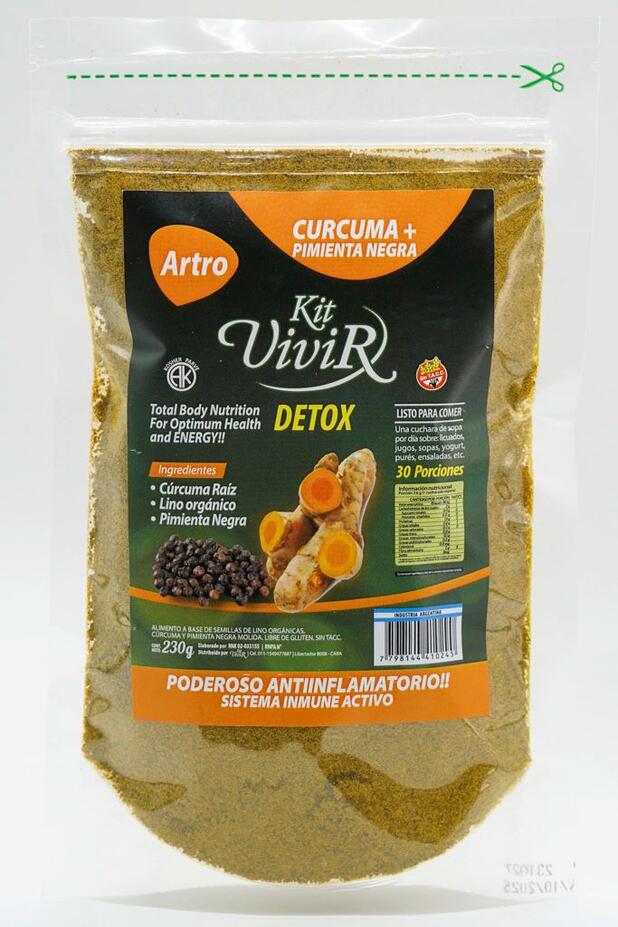 Cúrcuma + Magnesio x 230 gr = Kit Vivir