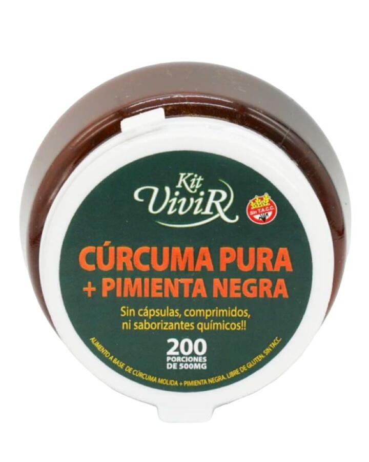 Pura Cúrcuma + Pimienta x 120 porc = Kit Vivir