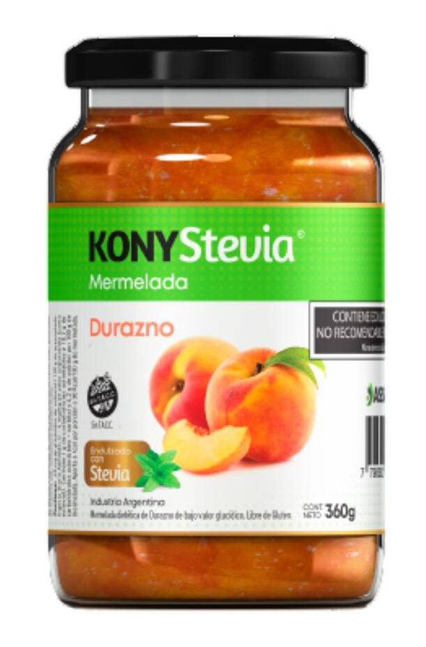 Mermelada con Stevia Durazno x 360 gr  - Kony