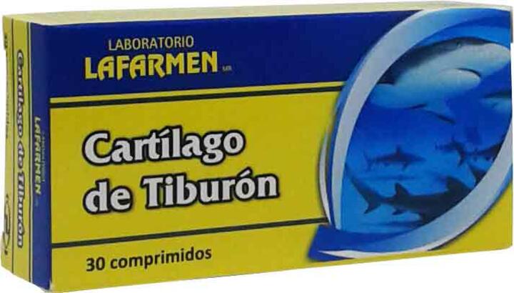 Cartílago Tiburón x 500 mg x 30 comp - Lafarmen