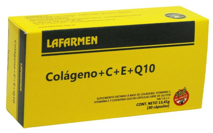 Colágeno + C + E + Q10 x 30 comp - Lafarmen