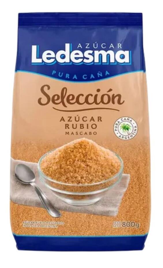 Azúcar Rubia Mascabo x 800 gr Ledesma