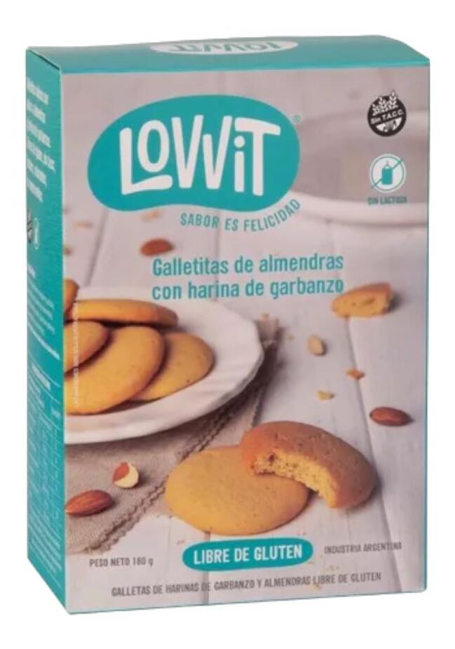 Galletitas con Almendra Con Harina de Garbanzo x 180 gr - Lovvit