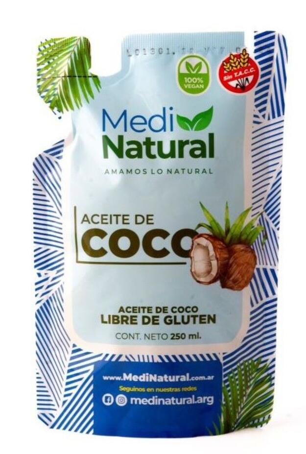 Aceite de Coco Neutro Doypack x 150 cc Medinatural