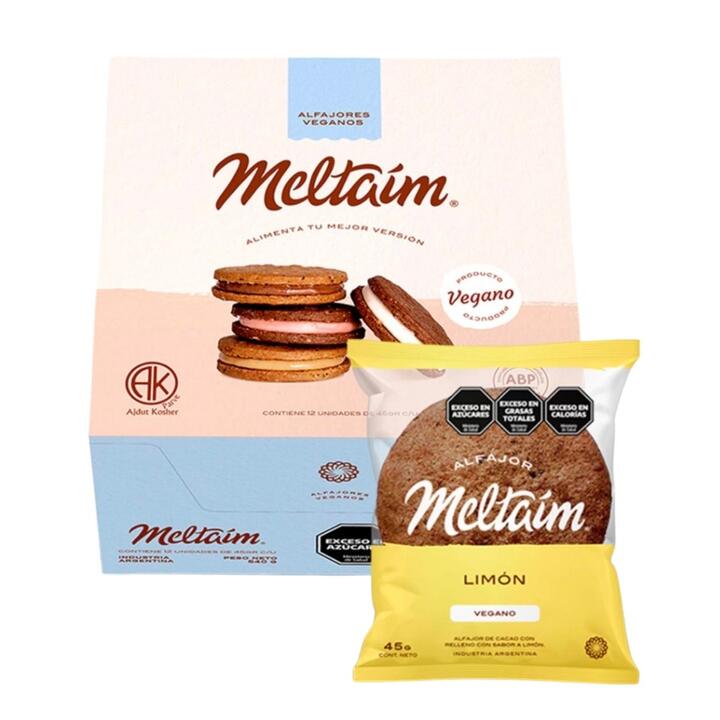 Alfajor de Limón x 45 gr x 12 unid - Meltaim