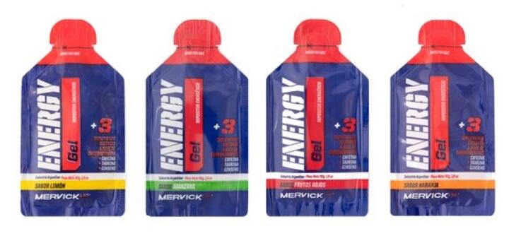 Gel Energy Manzana con Cafeína x 12 unid = Mervick