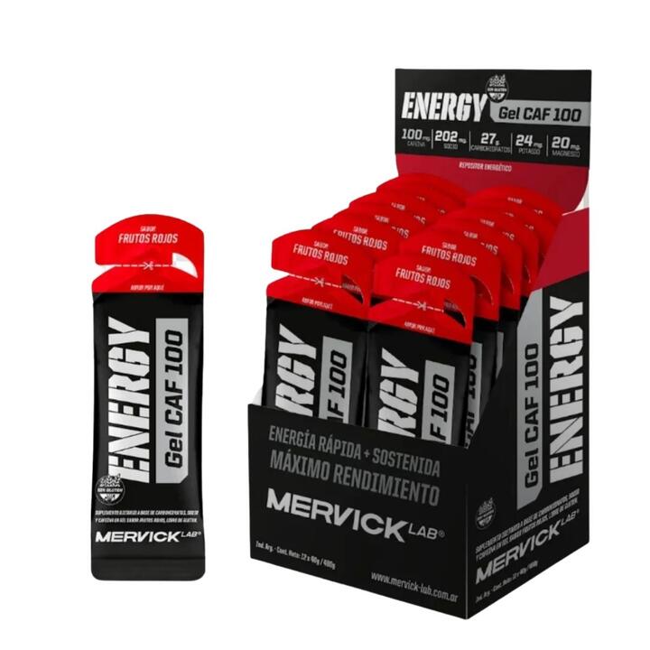 Gel Energy CAF 100 Frutos Rojos x 12 unid x 46 gr = Mervick