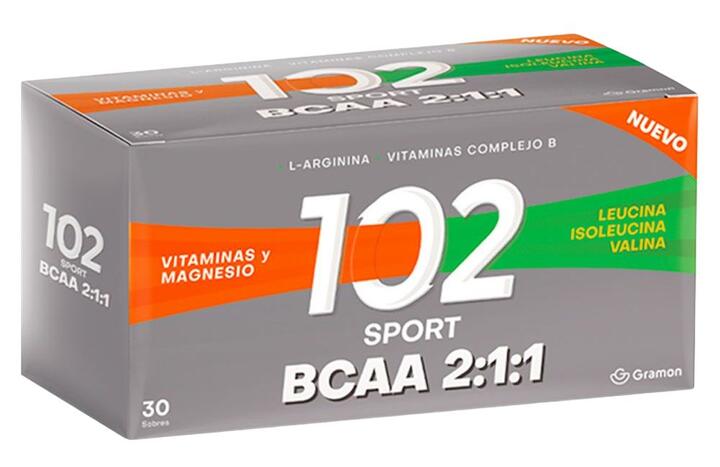 102 Sport BCAA x 30 sobres Gramon