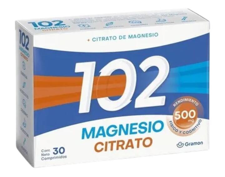 102 Años Magnesio Citrato x 30 comp Gramon