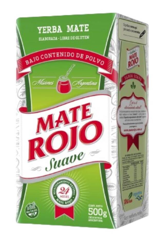 Yerba Mate Suave x 500 gr Mate Rojo