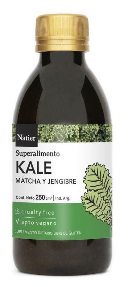 Jugo de Kale + Matcha + Jengibre x 500 cc - Natier