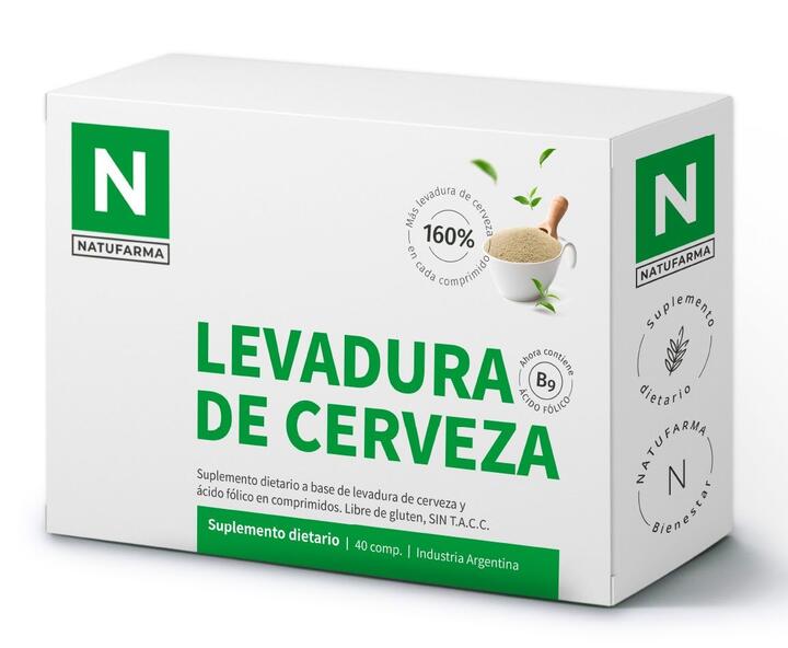 Levadura de cerveza x 40 comp Natufarma