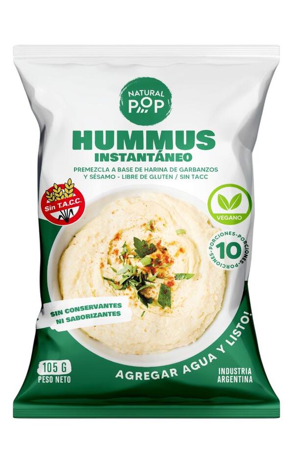 Hummus Instantáneo x 105 gr - Natural Pop