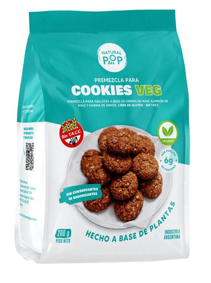 Cookies Veggie x 200 gr - Natural Pop
