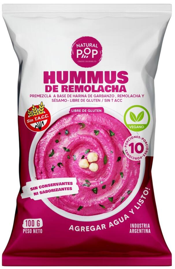 Hummus de Remolacha x 100 gr - Natural Pop