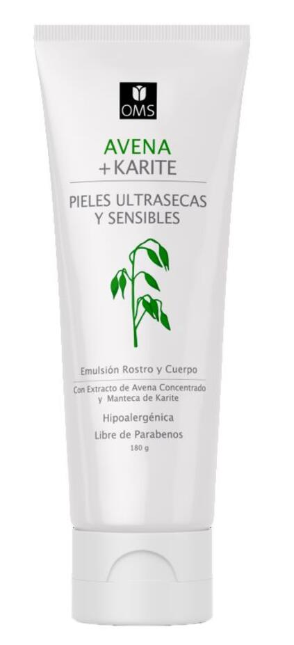 Emulsión Avena + Karité pieles ultra secas y sensibles x 180 gr OMS 