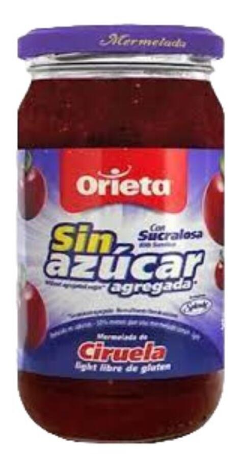 Mermelada Ciruela Sin Azúcar x 340 gr Orieta