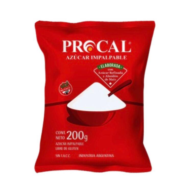 Azúcar Impalpable x 200 gr Procal