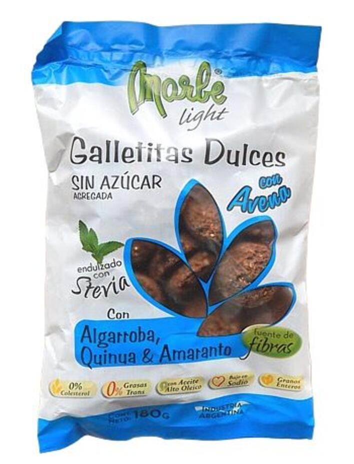 Galletitas Sabor Algarroba con Stevia x 185 gr - Marbe