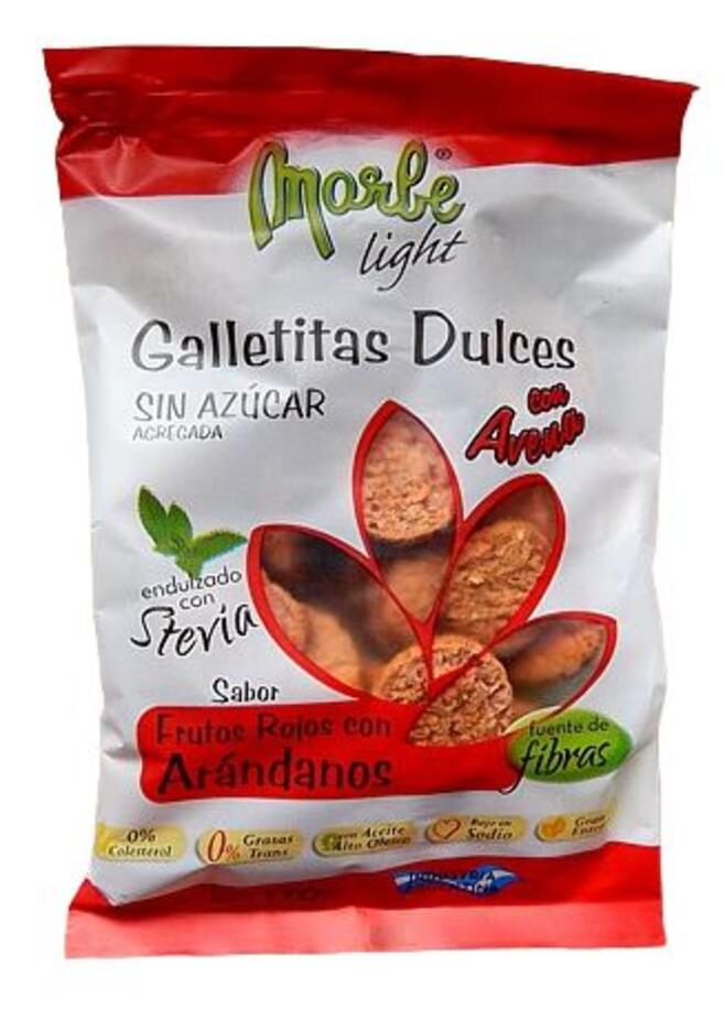 Galletitas Sabor Frutos Rojos con Stevia x 185 gr - Marbe