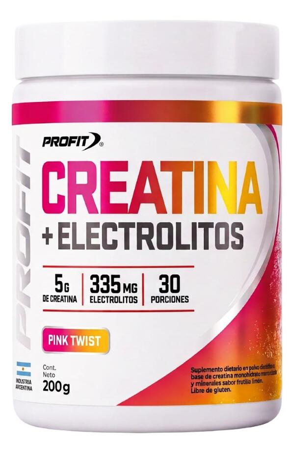Creatina + Electrolitos Pink Twist x 200 gr Profit
