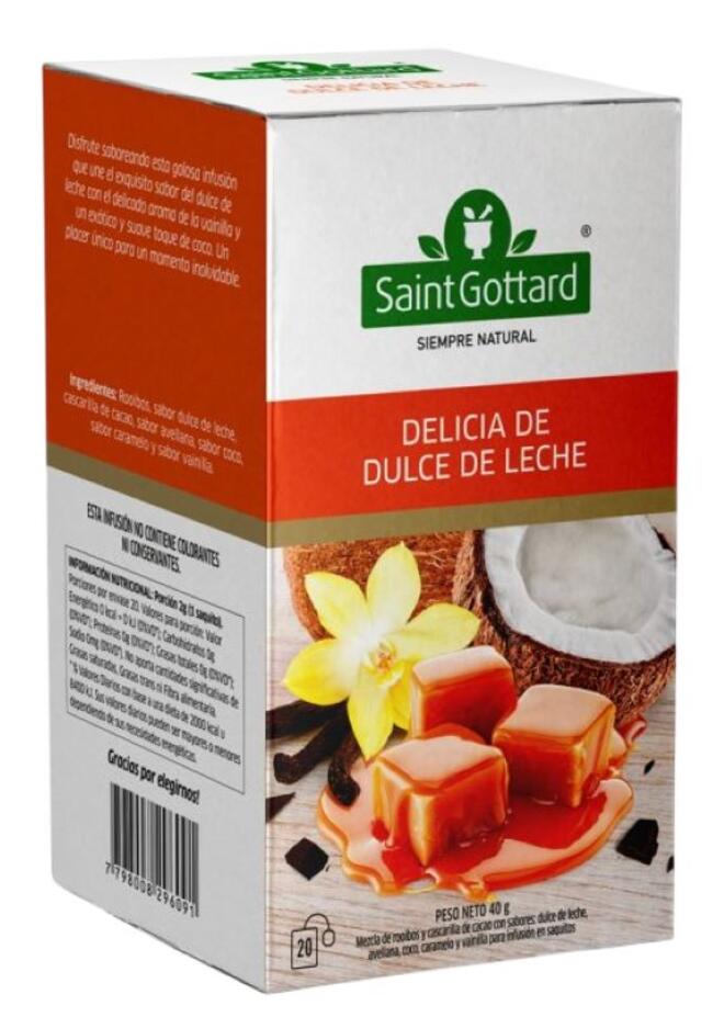 Te Delicia de Dulce de Leche x 20 saq SaintGottard