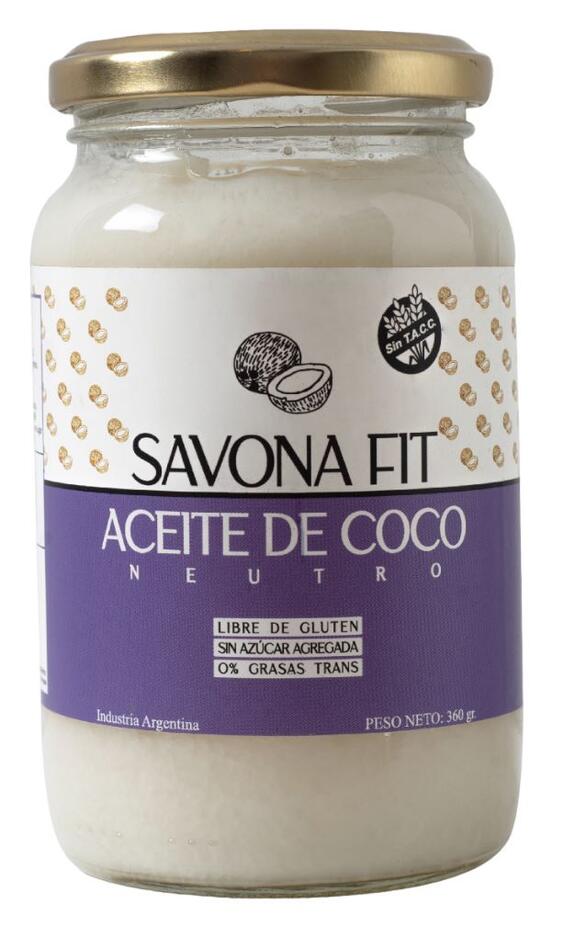 Aceite de coco Neutro x 360 gr = Savona