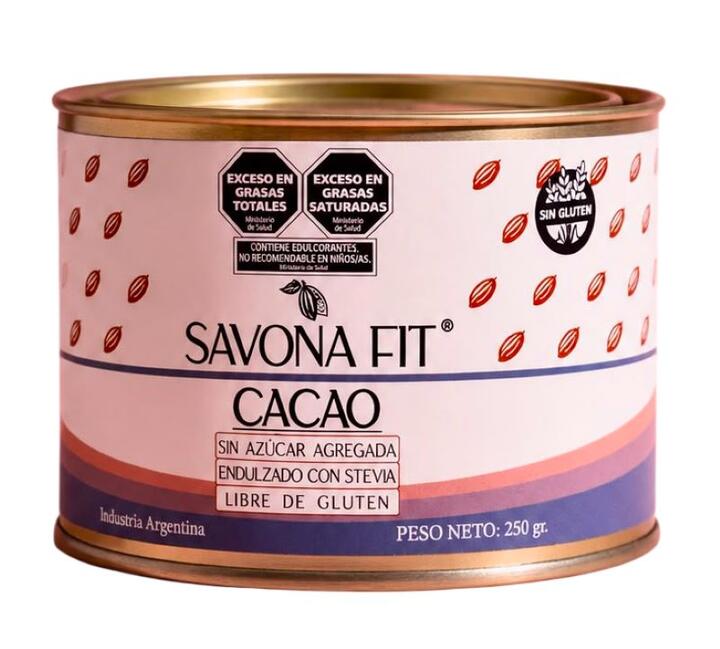 Cacao en polvo con stevia x 250 gr - Savona