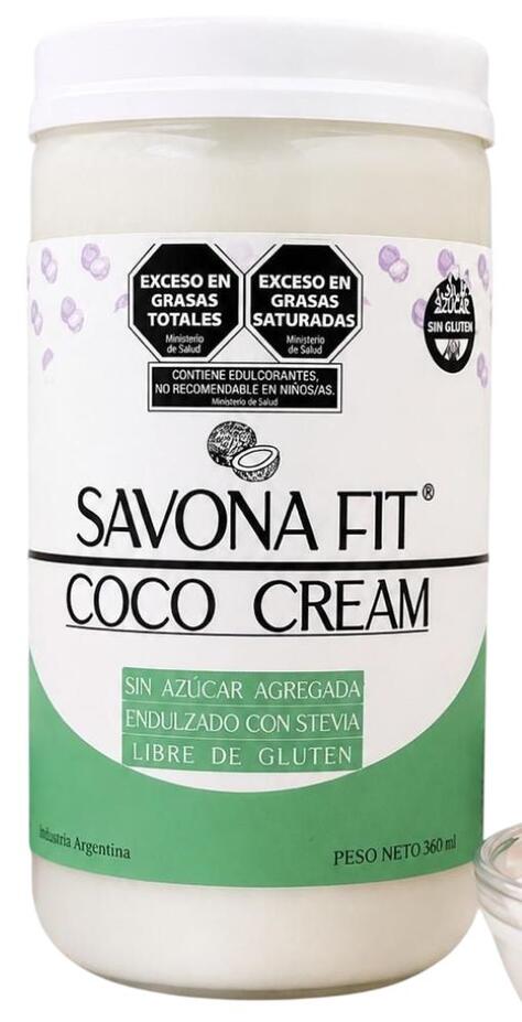 Crema de Coco con stevia para batir 360 ml - Savona