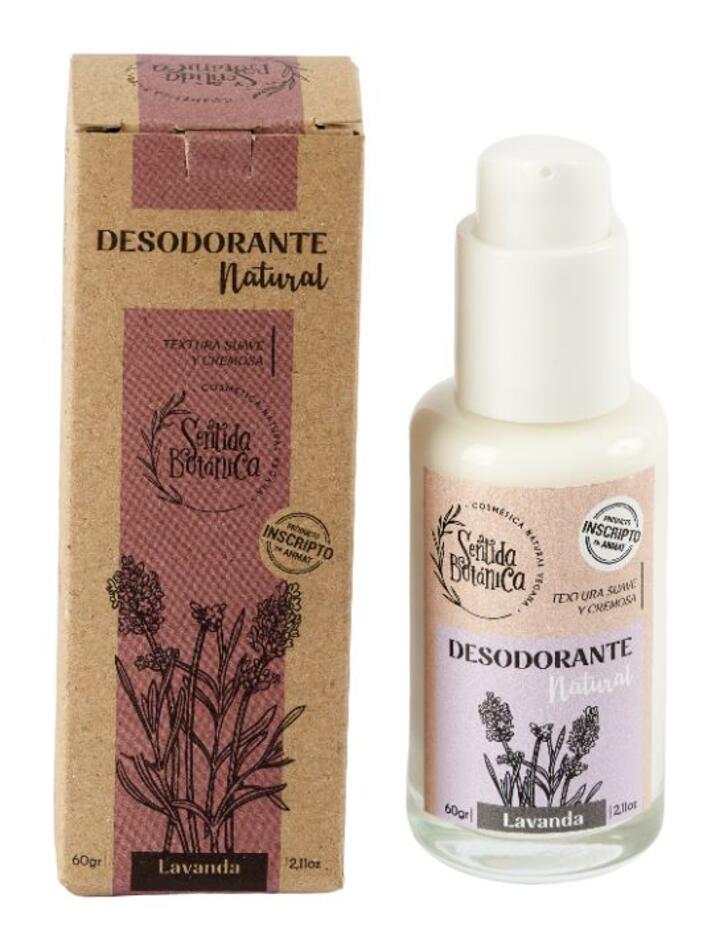 Desodorante Natural en Crema Lavanda x 60 gr = Sentida Botanica