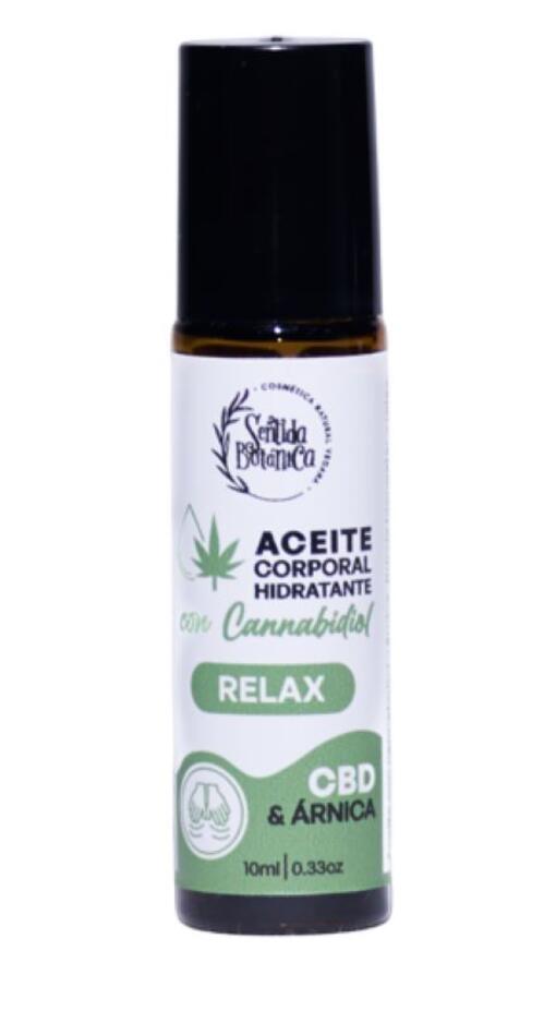 Aceite Corporal Relax CBD Roll On Hidratante  Sentida Botanica