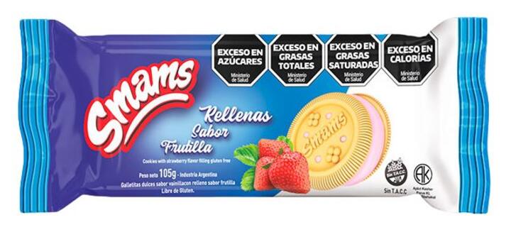 Rellenas Smams Frutilla x 105 gr Smams