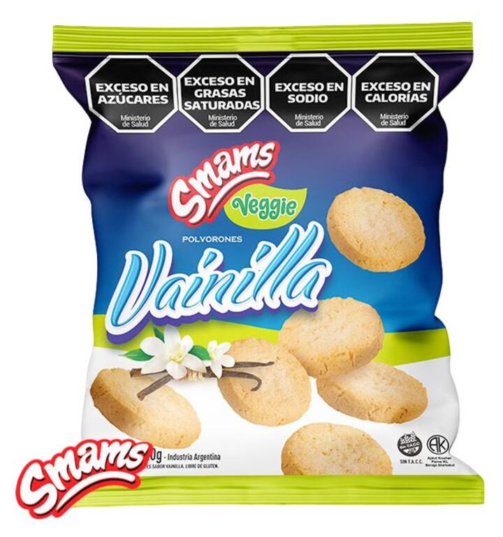 Polvorones Vainilla Veggie x 130 gr Smams