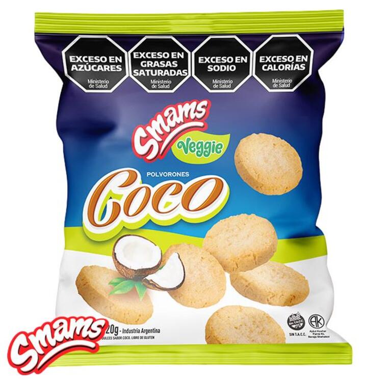 Polvorones Coco Veggie x 130 gr Smams