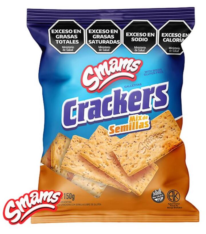 Crackers con Semillas x 150 gr Smams