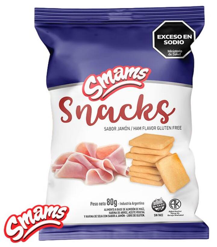 Snacks Jamon x 80 gr Smams