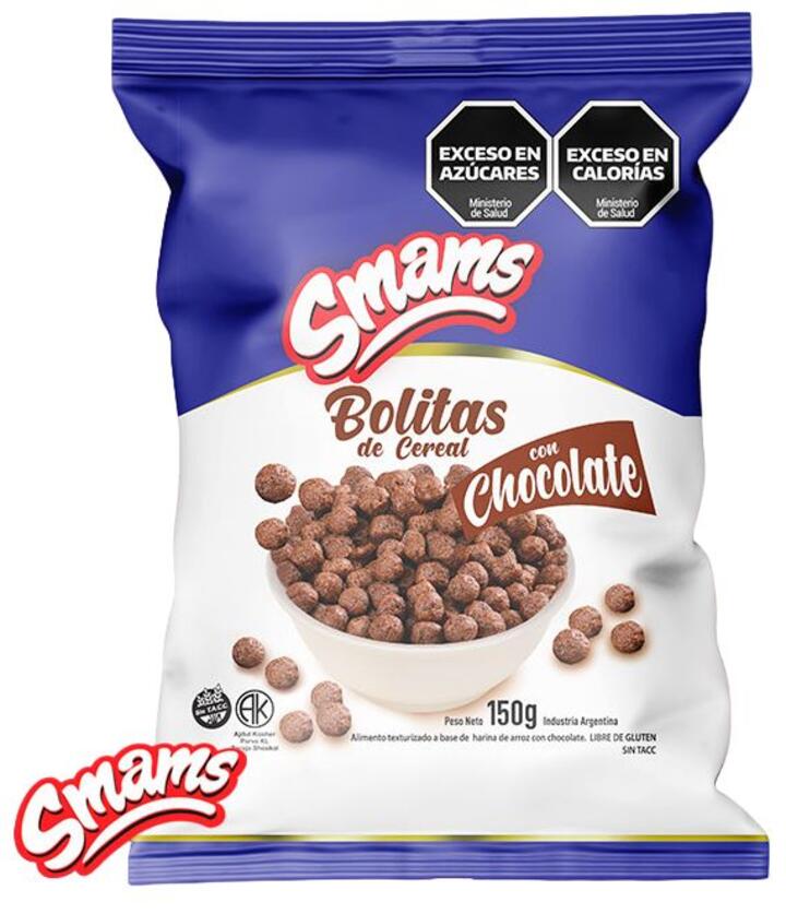Bolitas de Cereal con Chocolate x 150 gr Smams