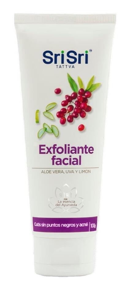 Exfoliante con Extractos de Aloe Vera, Uva y Limón x 100 gr Sri Sri